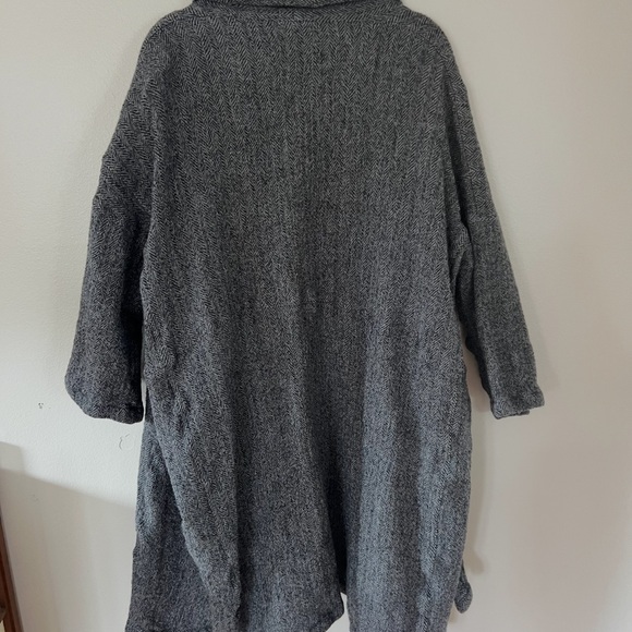 Atelier Delphine 100% Wool Herringbone Long Coat XS • Haori • Shaw - Picture 4 of 4